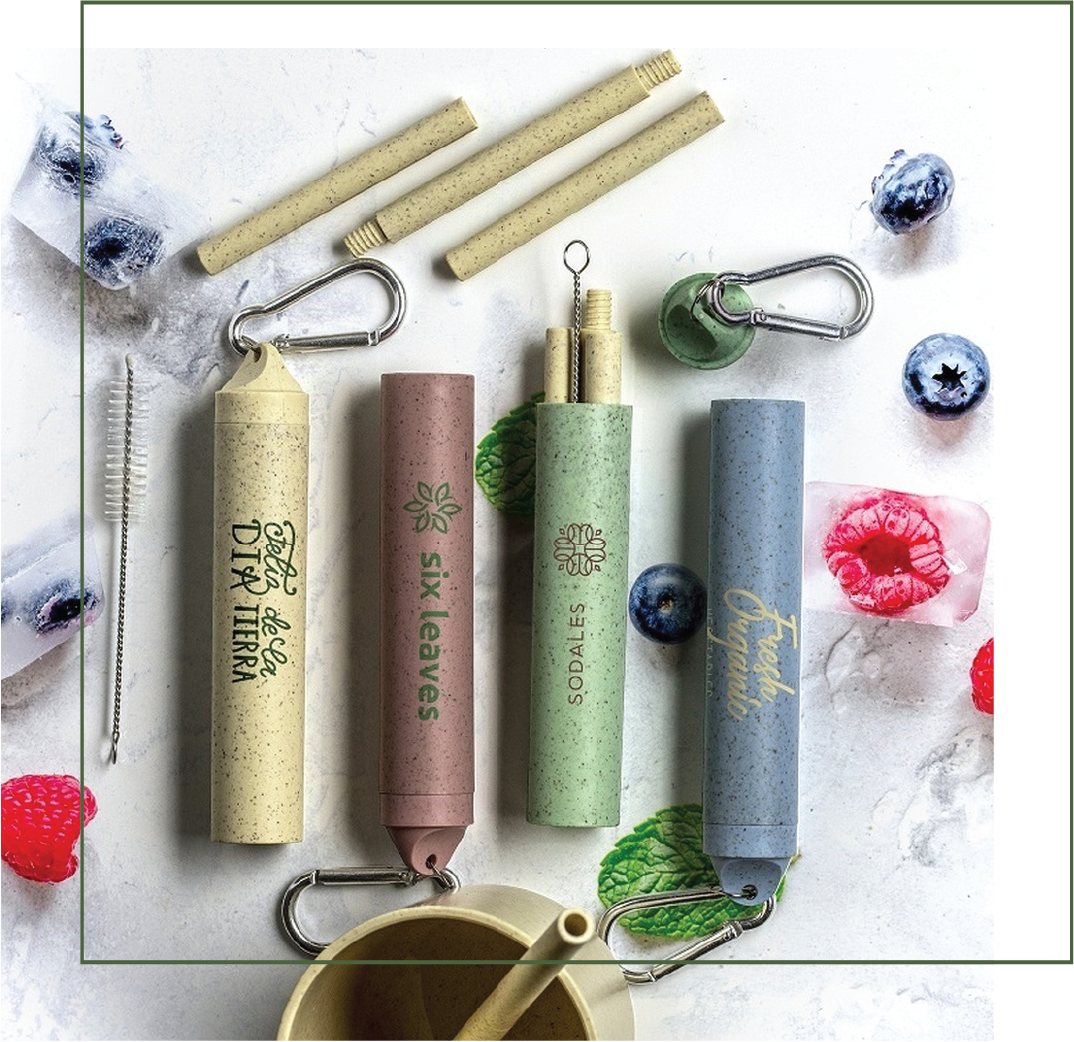 Wheat straw key chain • Straw comes in 3 parts that screw together and can be assembled in seconds.
• Both tube and straw are reusable
• Cleaning brush included, hand washing recommended
• Great for travel and clips on to any purse or sports bag, fits in the glove box or even your pocket
• Screw top cap with carabiner gives you easy access to the straw and cleaning brush
• Available colors: Blue, Green, Pink and Natural